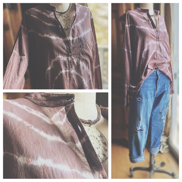 Dip Dye Peek A Boo Cacti Blouse - Picture 4 of 9